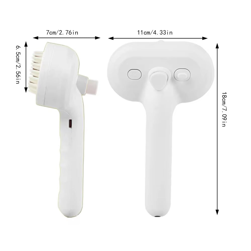Cat Dog Steam Brush Pets Steam Brush Electric Hair Removal Spray Massage Pet Grooming Shedding Tool Electric Spray Massage Comb