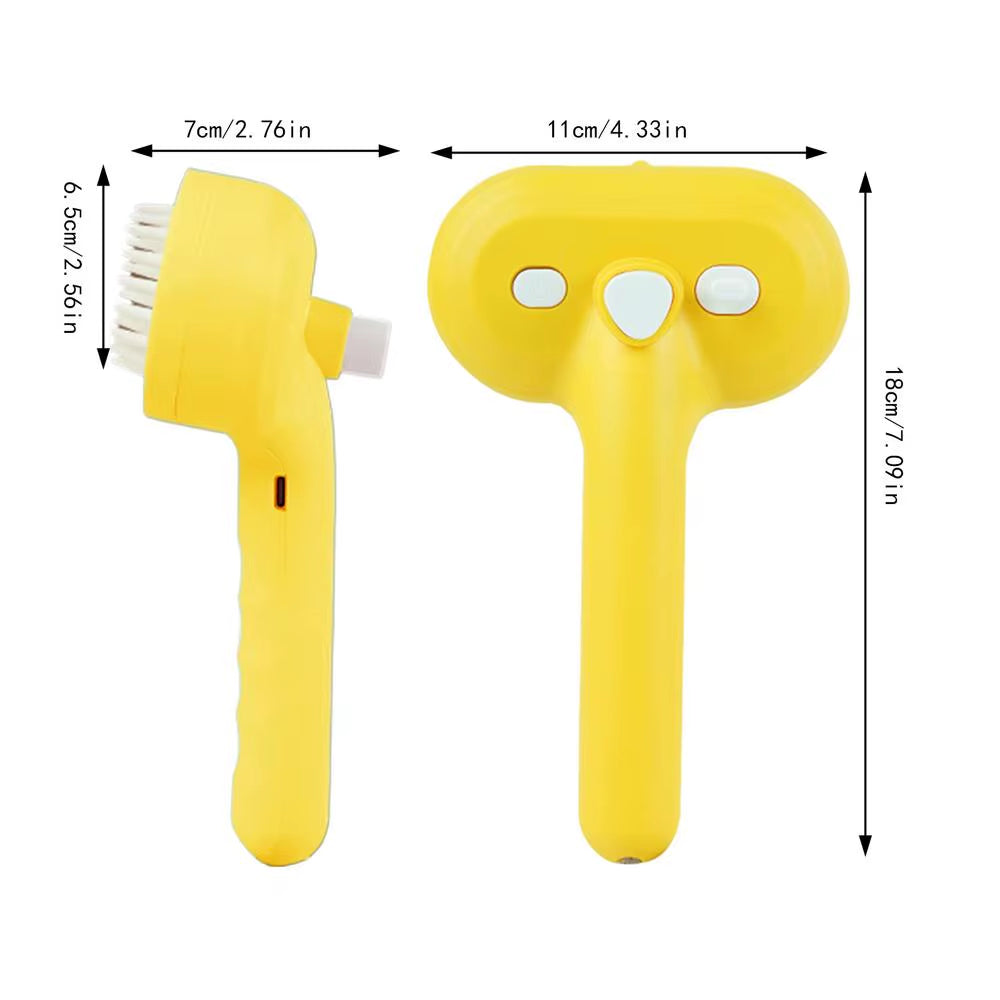 Cat Dog Steam Brush Pets Steam Brush Electric Hair Removal Spray Massage Pet Grooming Shedding Tool Electric Spray Massage Comb