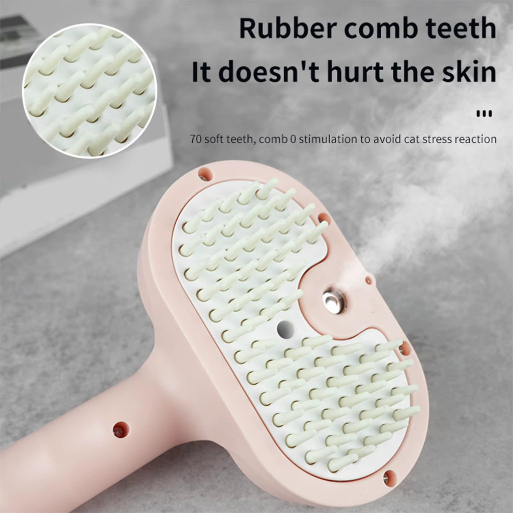 Cat Dog Steam Brush Pets Steam Brush Electric Hair Removal Spray Massage Pet Grooming Shedding Tool Electric Spray Massage Comb